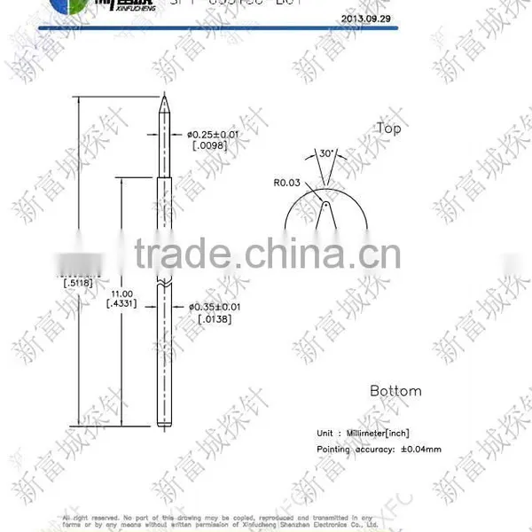 China Factory Direct Sale Gold Plated Electric Spring Loaded Plunger With Pogo Pin photo-6