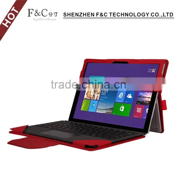 Made of High Quality Popular pu Leather Folio Stand Case Cover for Microsoft Surface Pro 4 Cover Case photo-5