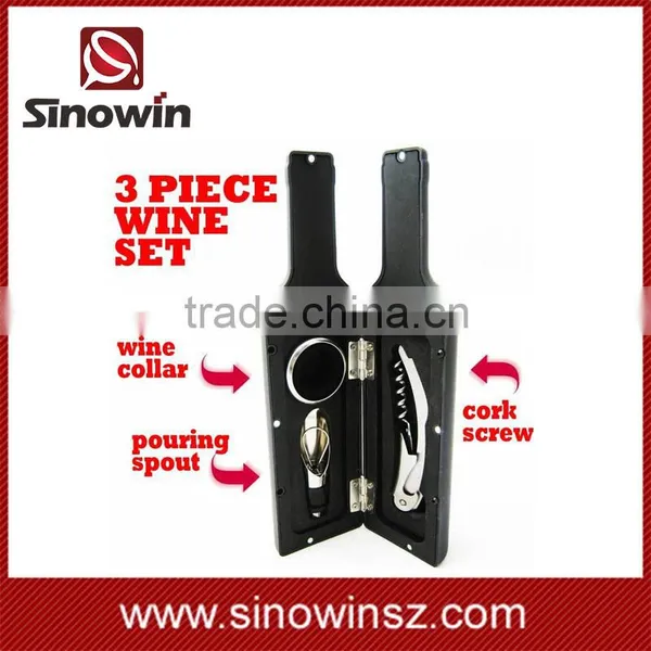 Wine Accessory Tool Gift Set With Pourer Collar Cork-Screw Stopper SW-WS-08 photo-4
