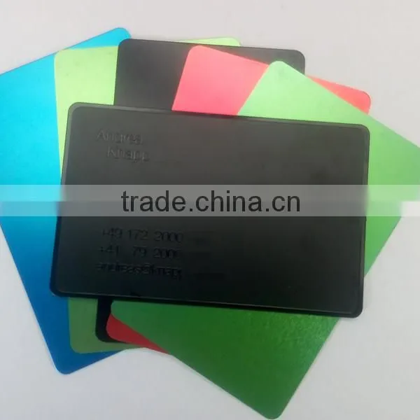 High Quality Cheap Anodized Aluminum Business Card photo-4