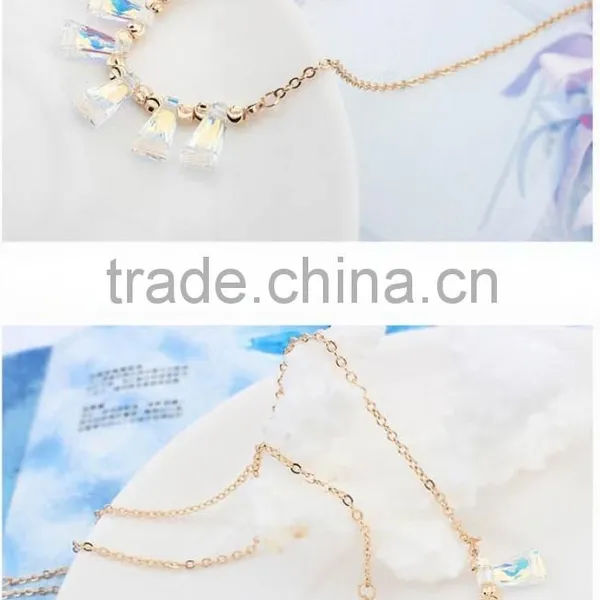 Facoty Crystal Punk Necklace Jewelry Gold Chain Necklace photo-2