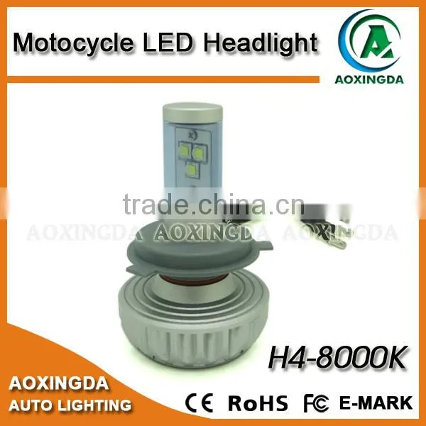 2015 Newest Fanless All in One Design 4300K H4 Motorcycle LED Headlight photo-4