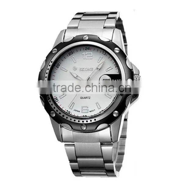 Professional China Manufacturer Black Dial Skone Brand Mens Watch photo-3