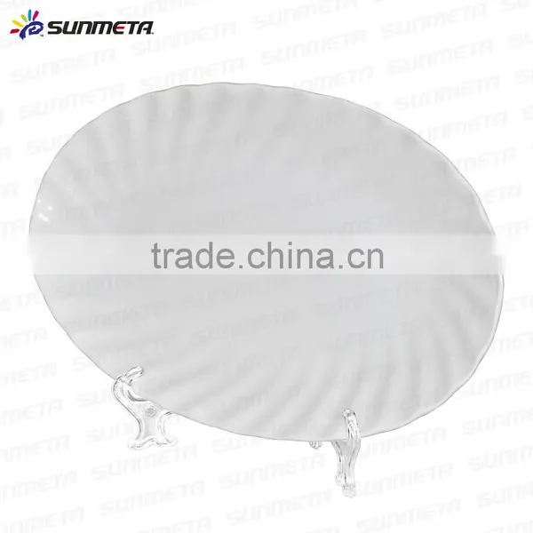 China Manufactory Subimation Rim Golden Wavy Plate w photo-5