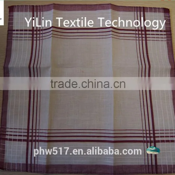NO-27 100% Cotton Handkerchiefs White Center Handkerchief