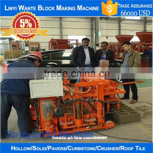 Equipment From China for the Small Business,QT40-3 Lightweight Movable Concrete Block Making Machine photo-2