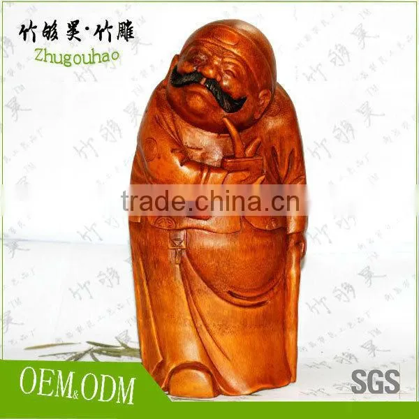 China Folk Art Crafts Collection Bamboo Root Carving photo-5