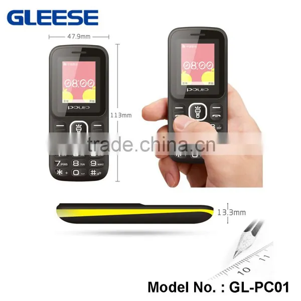2016 Gleese Best Price, Big Sound, 1.77 Inch Mini Old People Cell Mobile Phone With GPRS & Bluetooth Function photo-2