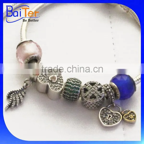 Wholesale 925 Sterling Silver Trendy European Charm Bead Bracelets photo-2