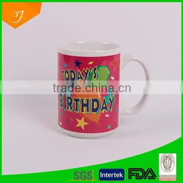 Ceramic Dinnerware Print Decal, Red Dinner Set, Customized Ceramic Mug and Plate photo-3