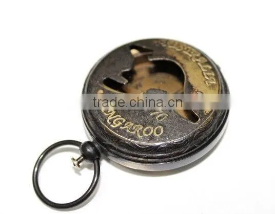 Brass Compass-Australian Kangaroo - Collectible Locket Compass 13317 photo-3