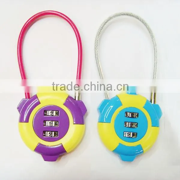 CJSJ Top Security Padlocks Cute New Combination Cable Lock photo-2