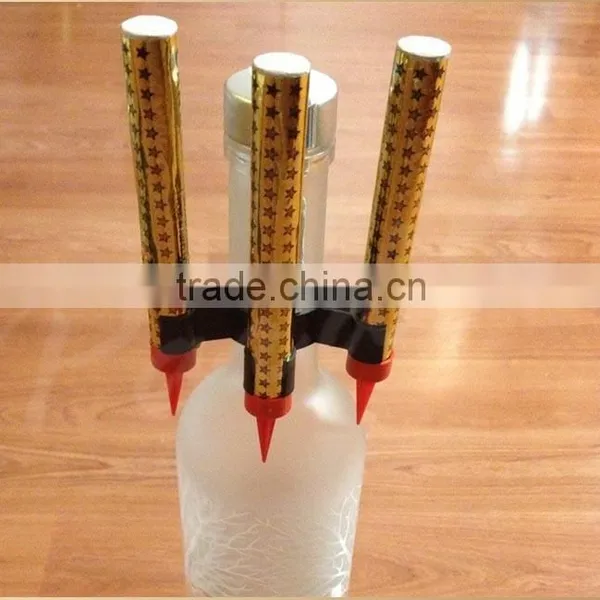 Ice Fountain Birthday Sparkler Bottle Clips/Champagne Bottle Clips Quality Choice photo-5