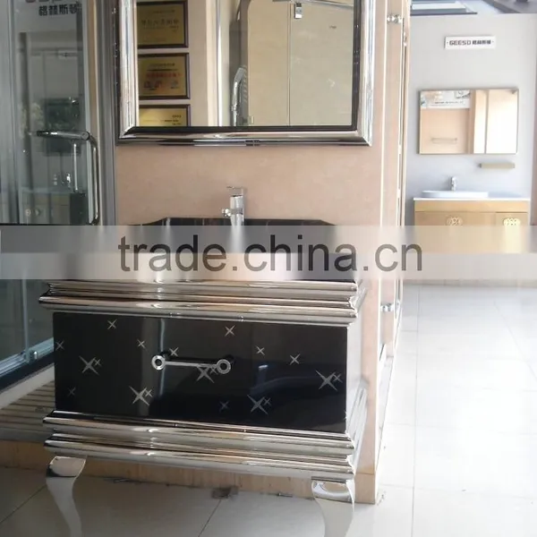 Top Marble Floor Bathroom Vanity photo-2