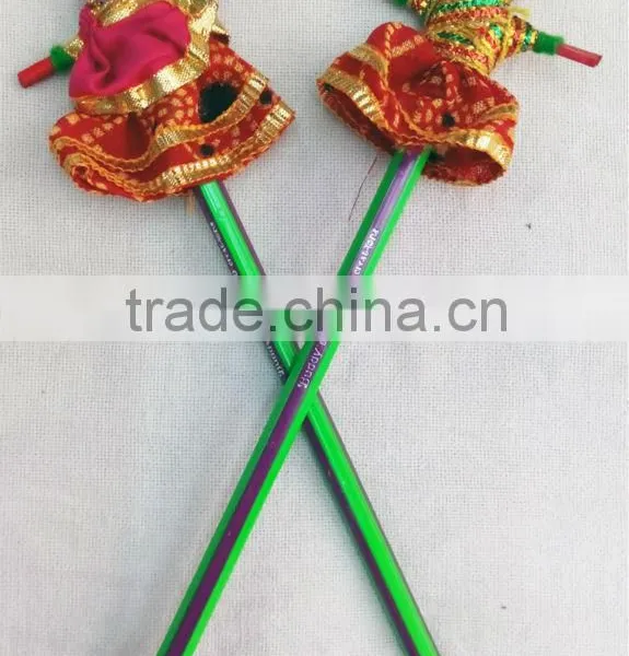Holiday Gifts for Kids! Handmade Crafts Wooden Puppet Colorful Pencil
