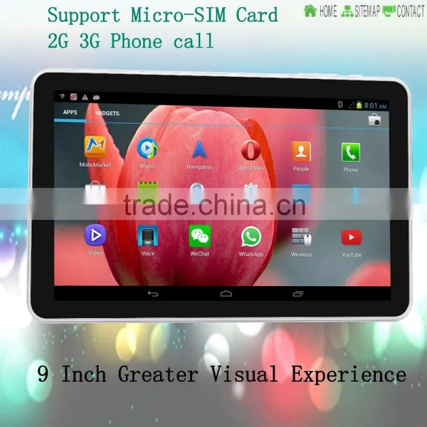9 Inch Android4.4 Tablet Pc Support Micro SIM Card 2G 3G Phone Call 1GB and 8GB Tablets Pc SIM Card TF Card FM BT Tab photo-6