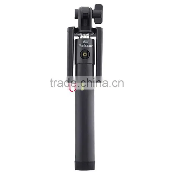Universal Handheld Extendable Self Monopod Holder Bluetooth Selfie Stick 2016 For Smartphone Black photo-3