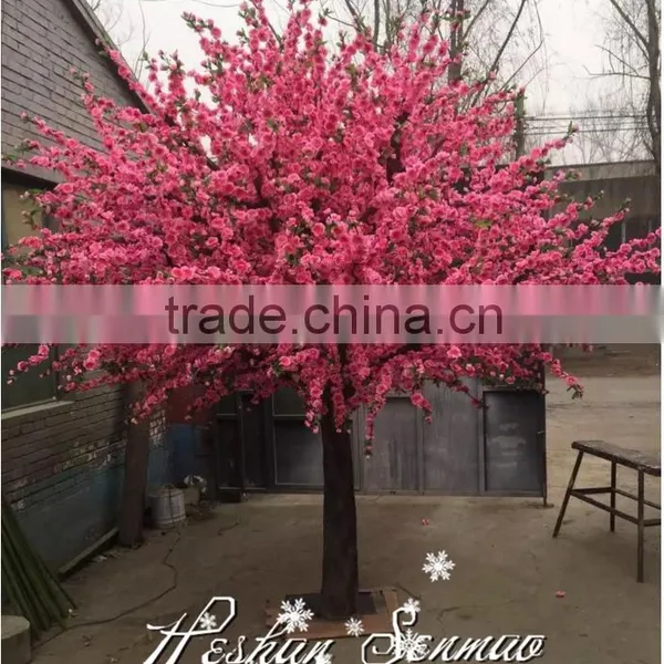 China Supplier Wholesale Artificial Red Silk Cherry Blossom Tree Wedding Tree for Wedding Decor photo-3