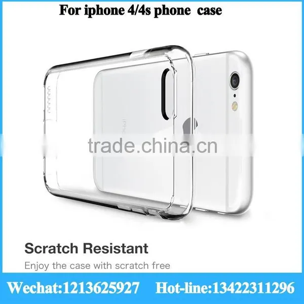 Ultra-thin Hightly Fit Color Change Back Cover for Iphone 4/4s Ultra Transparent Soft Case for Iphone Quality Choice photo-2