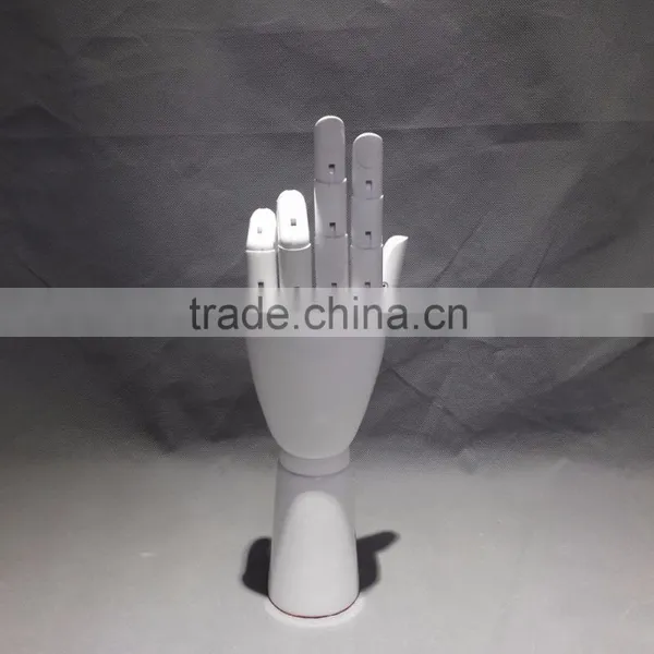Paint White Color Wooden Hand Male Wooden Hand Jewelry Display Gold Hand Mannequin Hands Display photo-6