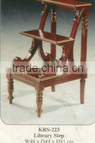 Library Step Mahogany Indoor Furniture