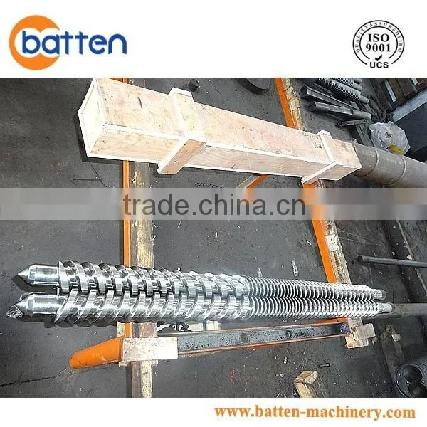 Parallel Twin Screws Extruder Screw Barrel for Plastic Extruder