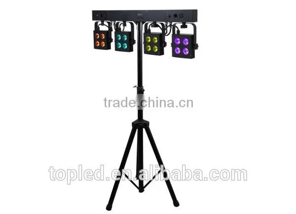 16*4-IN-1 RGBW LED Par Systerm, Footswitch Control Led Lights for dj Events