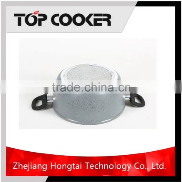 Aluminum Forged Marble Coating Electric Casserole With Lid photo-3
