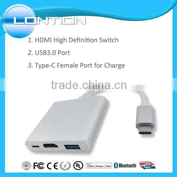 NEW Products USB 3.1 Type C Male To 3 Ports photo-2