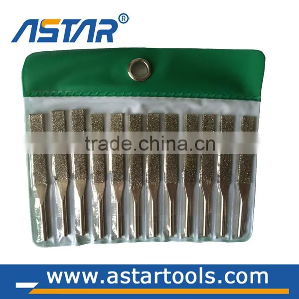 Dipped Handle Needle Steel Files Diamond Rasp