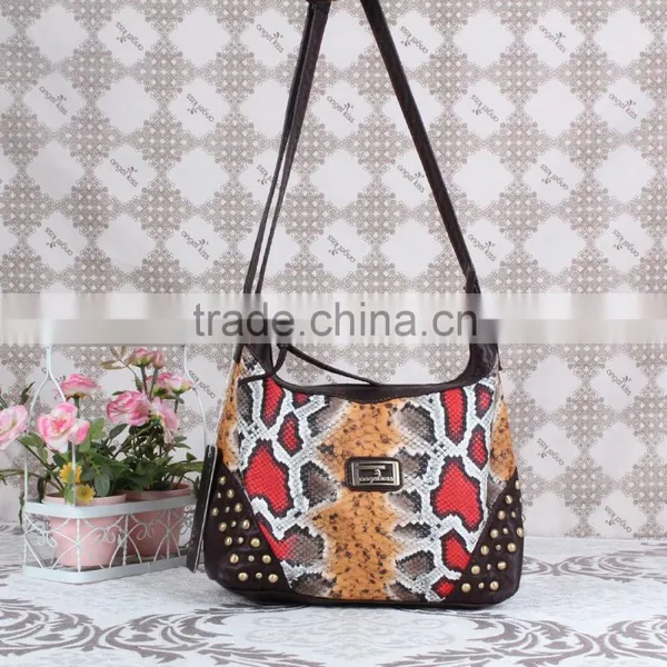 Decorated Snake Grain Ladies Sling Bag Branded Sling Bag