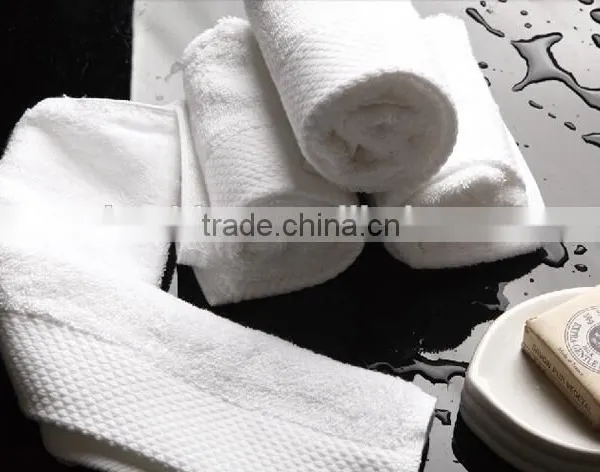 Pure White 16s Terry Soft Plain Woven Style Wholesale Hotel Bath Towel photo-2