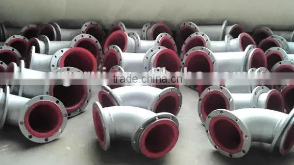 Rubber Lind Steel Composite Pipes for Mining Use From China photo-2