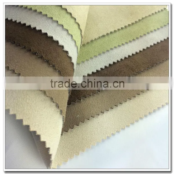 POLY96% SPAN4% Strech Suede Fabric Wholesale for Jacket photo-4