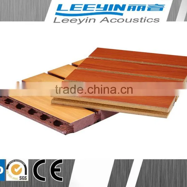 High Quality Groove Wooden Acoustic Panel for Wall Decoration photo-2