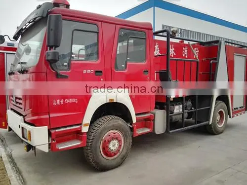 SINOTRUCK Double Cab 4X2 Forest Firefighting Fire Truck for Sale photo-3
