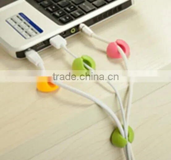 Fashion earphone cable organizer/earphone cord organizer/silicone cable wire organizer bobbin winder