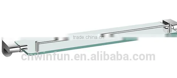 Bathroom Zinc+ brass Single glass shelf/ tempered glass shelf/ Glass shelf