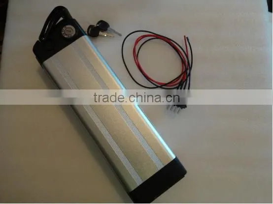 GEB Rechargeable Li-ion 36V 10Ah Silver Fish Battery for Electric Bicycle With Charger photo-3