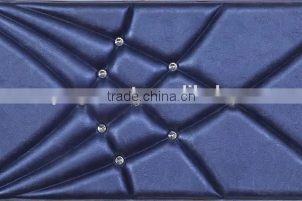 3d Leather Wall Panel High Quality Interior Wall Material/ Leather Carving Decorative Wall