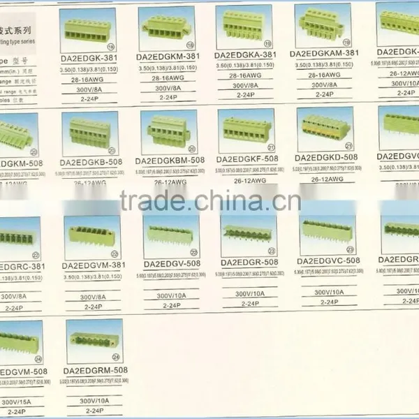 Factory Price 2.54mm 3.81mm 5.08mm Screwless Terminal Block photo-6
