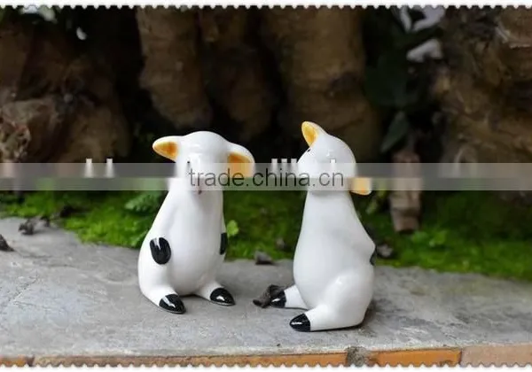 Porcelain White Sheep Small Figurine Ornaments photo-3