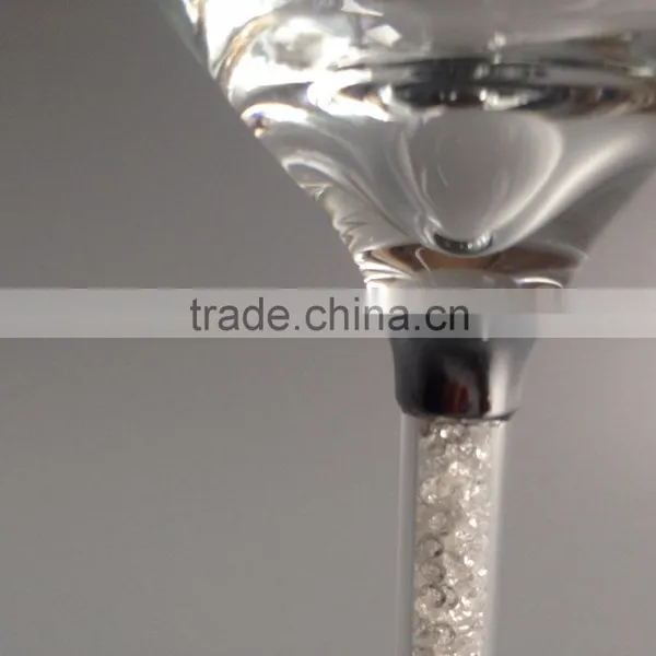 Manufacture Crystal Diamond Filled Inside Stem Red Wine Glasses Cup for Wine R-3045 photo-4