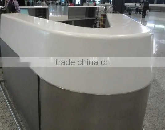 Good Quality Solid Surface Reception Desk,L Shape Reception Desk,white Reception Desk,solid Surface Countertop photo-5