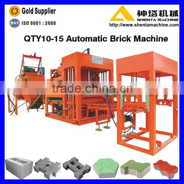 QTY10-15 Hollow Block Machine Concrete Block Making Machine