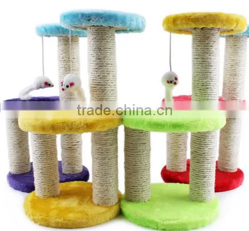 Aimigou Sisal Mouse Cat Toys With Spring and Round Bottom photo-4
