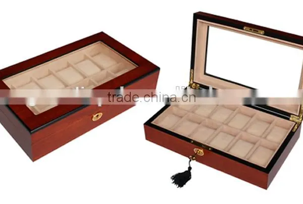 Elegant Wooden Watch Box With Silver Lock photo-2