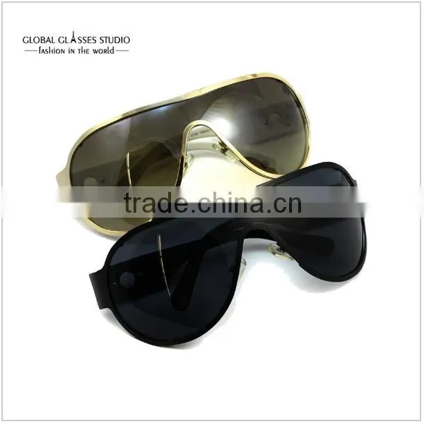 Fashion Design Classic Wholesale Men Women UV400 Lens Metallic Shield Style Visor Sunglasses Sport Crm32104 photo-5
