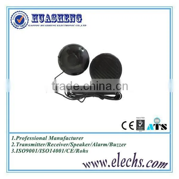 China Huasheng 68mm Black Color Round Pillow Speaker photo-2