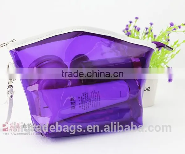 Purple Clear Cosmetic Bag photo-3